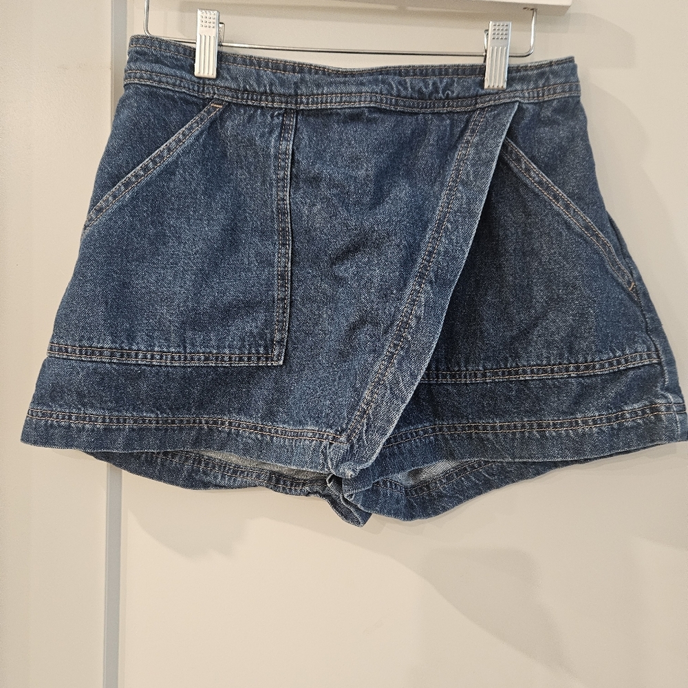 H&M Denim Blue Women's Skort